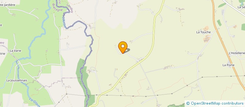 localisation de l'entreprise MADAME ODETTE FOUCAULT  LANDIVY