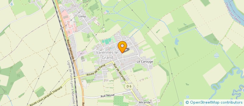 localisation de l'entreprise MADAME ODETTE GARCIA  VARENNES-LE-GRAND