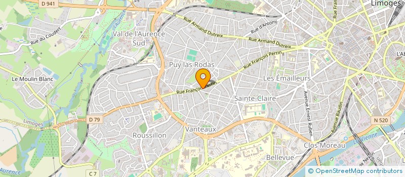 localisation de l'entreprise MADAME ODETTE GAUTERON à LIMOGES