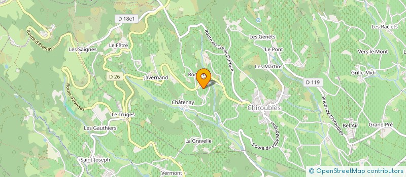 localisation de l'entreprise MADAME ODETTE GAUTHIER  CHIROUBLES