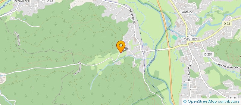 localisation de l'entreprise MADAME ODETTE GERARD  LE SYNDICAT