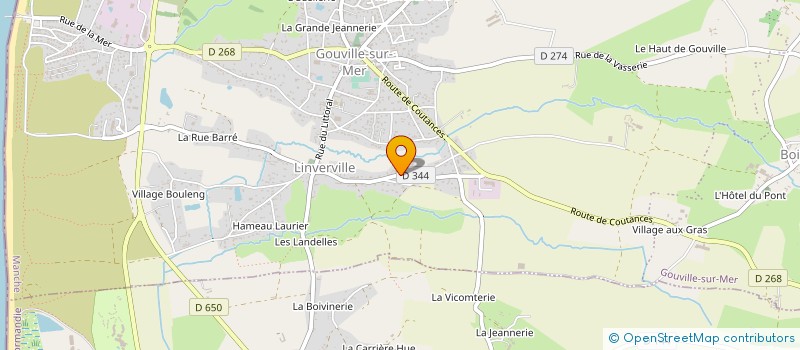 localisation de l'entreprise MADAME ODETTE GODEFROY  GOUVILLE-SUR-MER