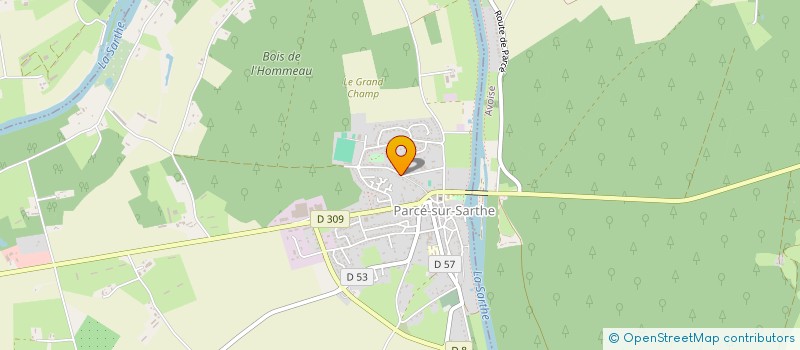 localisation de l'entreprise MADAME ODETTE GRAS  PARCE-SUR-SARTHE