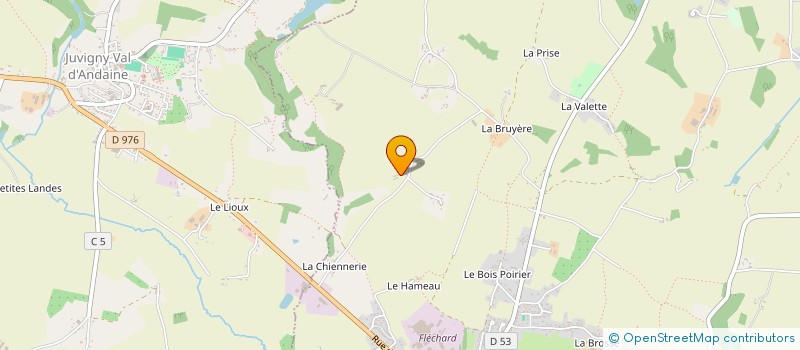 localisation de l'entreprise MADAME ODETTE GROSSE à JUVIGNY VAL D'ANDAINE