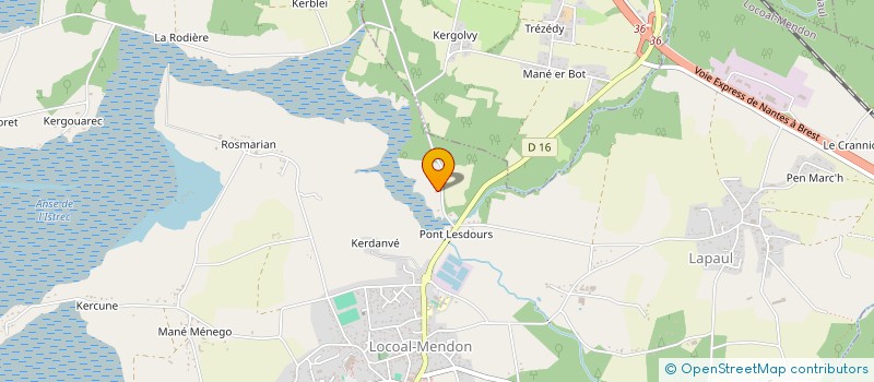 localisation de l'entreprise MADAME ODETTE GUEHO  LOCOAL-MENDON