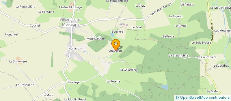 localisation de l'entreprise MADAME ODETTE GUILLON à VILLIERS-SOUS-MORTAGNE