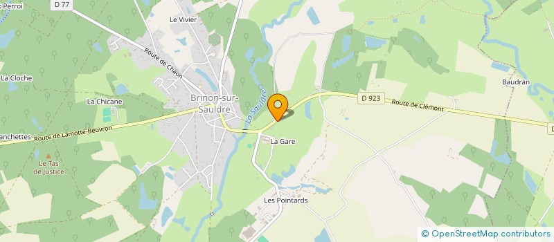 localisation de l'entreprise MADAME ODETTE GUYOT à BRINON-SUR-SAULDRE