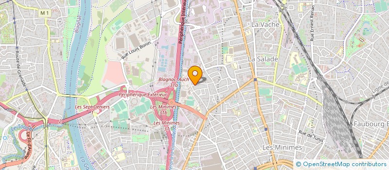 localisation de l'entreprise MADAME ODETTE HEBRARD à TOULOUSE