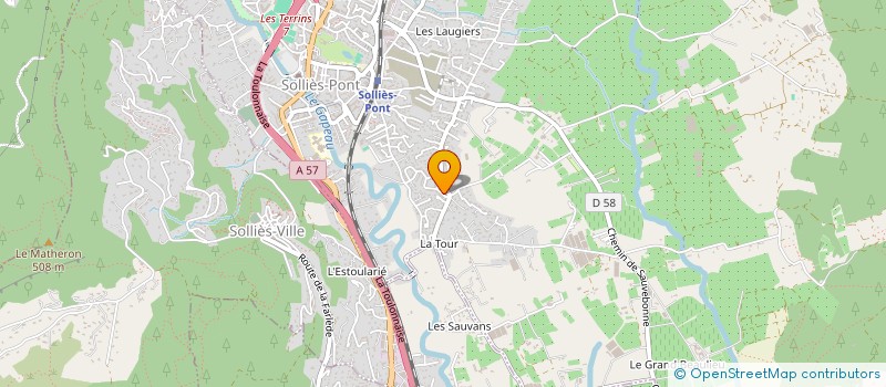 localisation de l'entreprise MADAME ODETTE HERISSON  SOLLIES-PONT