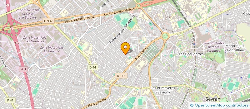 localisation de l'entreprise MADAME ODETTE HERMET à AULNAY SOUS BOIS