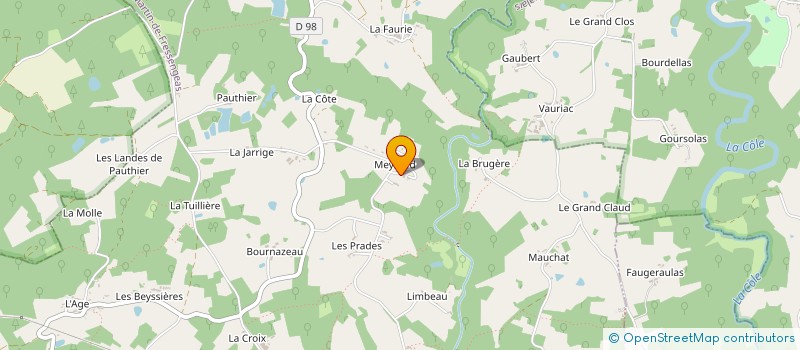 localisation de l'entreprise MADAME ODETTE HIVERT à ST MARTIN DE FRESSENGEAS
