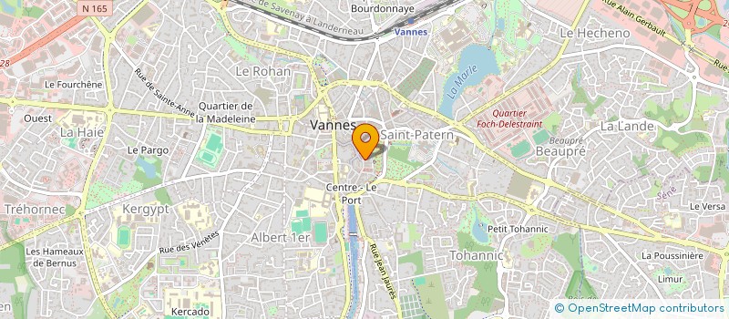 localisation de l'entreprise MADAME ODETTE HOUBE  VANNES