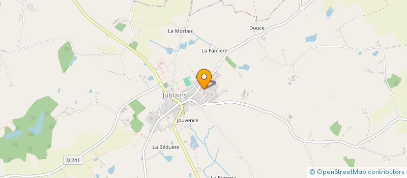 localisation de l'entreprise MADAME ODETTE HUBERT  JUBLAINS