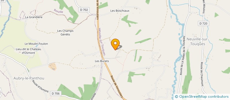 localisation de l'entreprise MADAME ODETTE HUE à NEUVILLE-SUR-TOUQUES