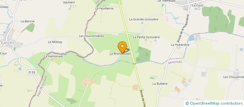 localisation de l'entreprise MADAME ODETTE JAMET  LA ROUAUDIERE