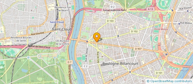 localisation de l'entreprise MADAME ODETTE JAMMAYRAC à BOULOGNE-BILLANCOURT