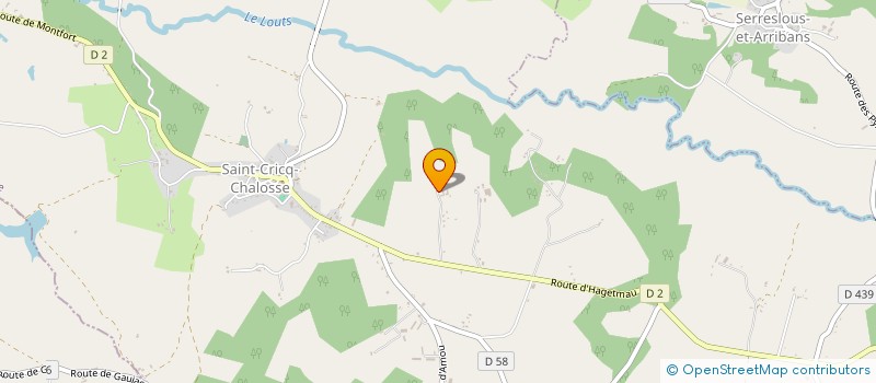 localisation de l'entreprise MADAME ODETTE JOIE  HAGETMAU