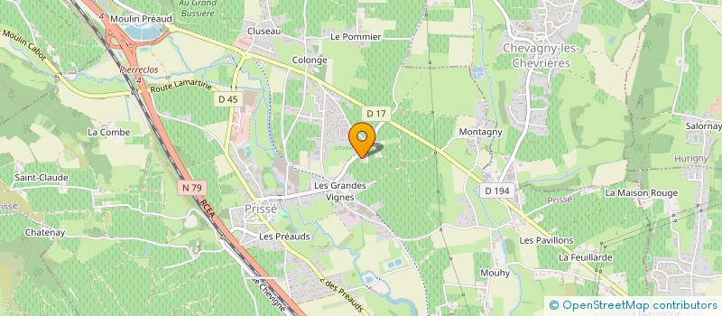 localisation de l'entreprise MADAME ODETTE JUILLARD à PRISSE