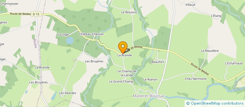 localisation de l'entreprise MADAME ODETTE JUNIAT à BUSSIERE-SAINT-GEORGES
