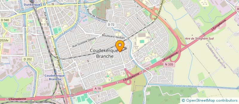 localisation de l'entreprise MADAME ODETTE LABAEYE  COUDEKERQUE-BRANCHE