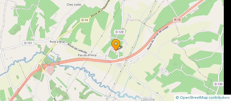localisation de l'entreprise MADAME ODETTE LAGNIER  LADIVILLE