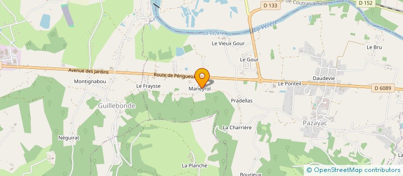 localisation de l'entreprise MADAME ODETTE LALOT à PAZAYAC