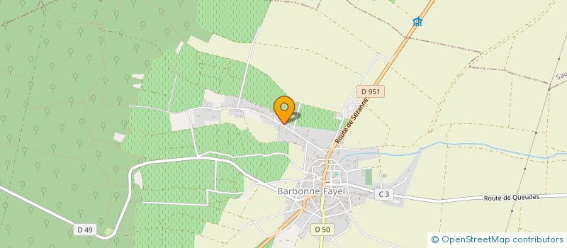 localisation de l'entreprise MADAME ODETTE LANDREA  BARBONNE-FAYEL