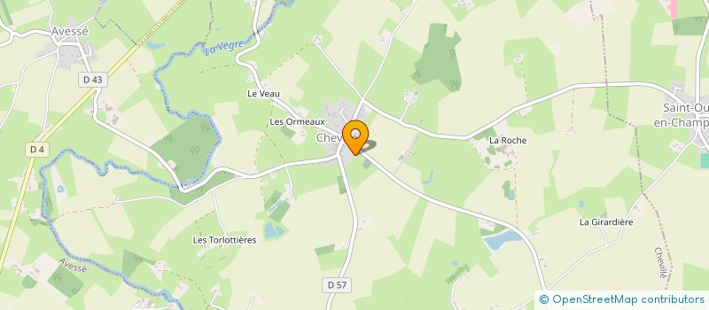 localisation de l'entreprise MADAME ODETTE LANDRY à POILLE SUR VEGRE