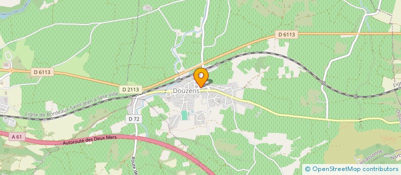 localisation de l'entreprise MADAME ODETTE LAURE  DOUZENS