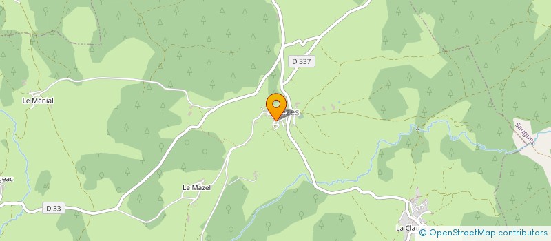 localisation de l'entreprise MADAME ODETTE LAURENT à SAUGUES