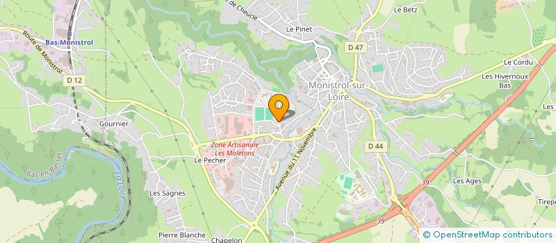 localisation de l'entreprise MADAME ODETTE LAVATE à MONISTROL-SUR-LOIRE
