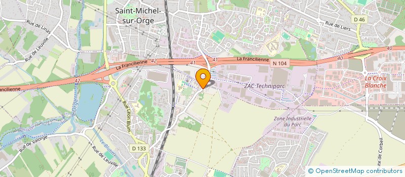 localisation de l'entreprise MADAME ODETTE LAVIGNE à BRETIGNY-SUR-ORGE