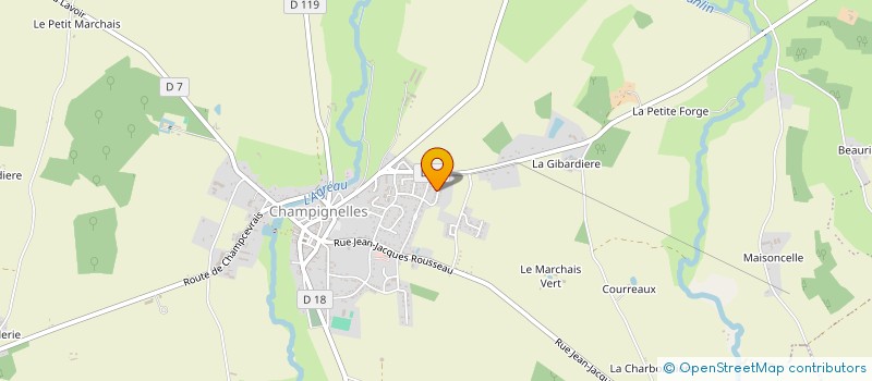 localisation de l'entreprise MADAME ODETTE LAVROFF  CHAMPIGNELLES