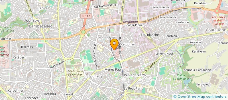 localisation de l'entreprise MADAME ODETTE LE CABON à BREST