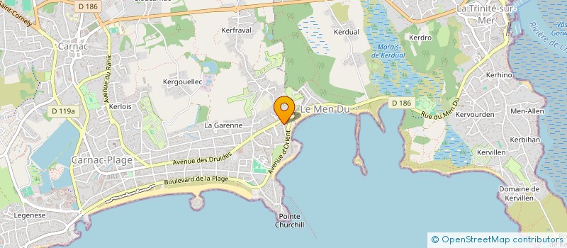 localisation de l'entreprise MADAME ODETTE LE DANVIC  CARNAC