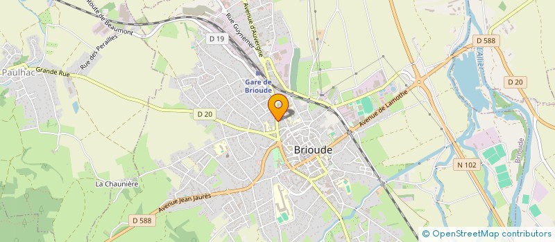 localisation de l'entreprise MADAME ODETTE LEBRE  BRIOUDE