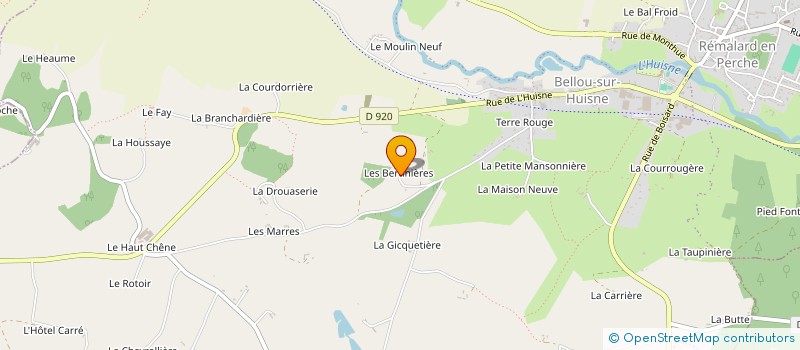 localisation de l'entreprise MADAME ODETTE LECLERC à BRETONCELLES