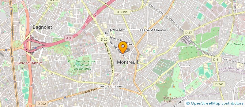 localisation de l'entreprise MADAME ODETTE LECOLLE à MONTREUIL