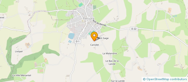 localisation de l'entreprise MADAME ODETTE LESSART  LE MENE