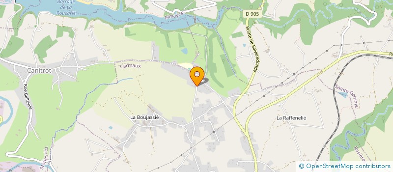localisation de l'entreprise MADAME ODETTE LITTRE à CARMAUX