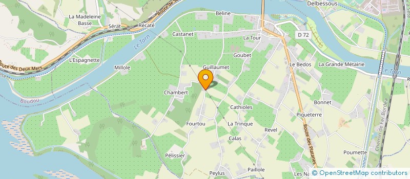 localisation de l'entreprise MADAME ODETTE LOPES DIAS  MOISSAC