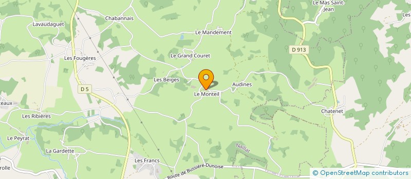 localisation de l'entreprise MADAME ODETTE LOUIS à NAILLAT