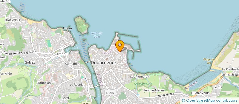 localisation de l'entreprise MADAME ODETTE LUMOR à DOUARNENEZ