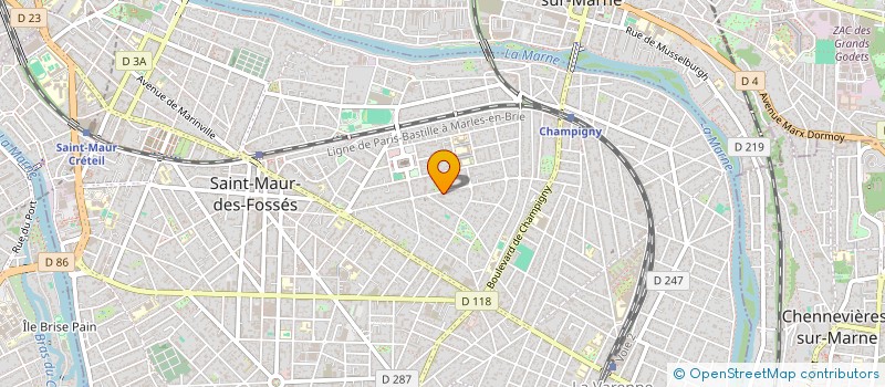 localisation de l'entreprise MADAME ODETTE MAILLARD à SAINT-MAUR-DES-FOSSES