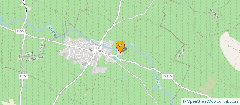 localisation de l'entreprise MADAME ODETTE MANENC  BLOMAC