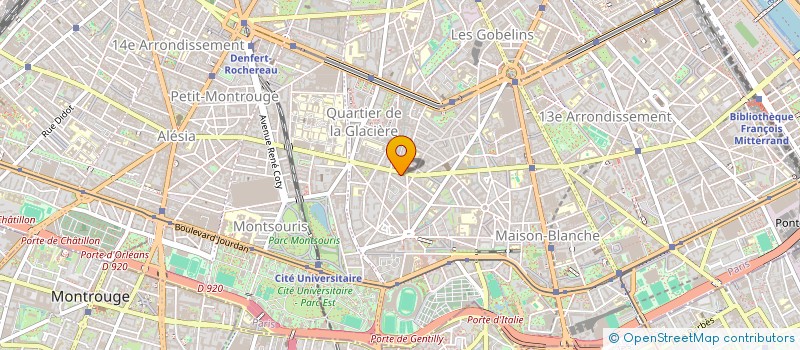 localisation de l'entreprise MADAME ODETTE MANGIN  PARIS