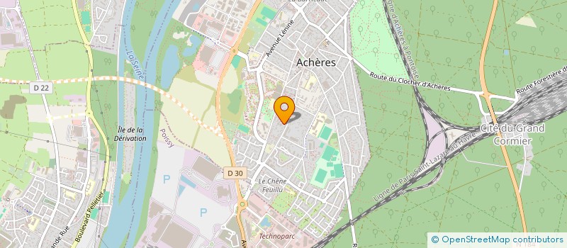 localisation de l'entreprise MADAME ODETTE MARQUES  ACHERES