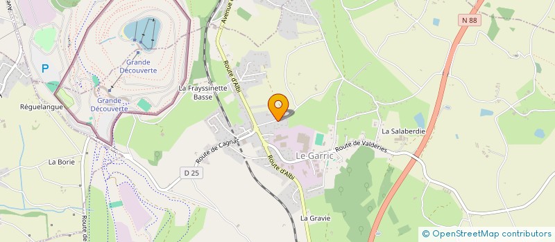 localisation de l'entreprise MADAME ODETTE MASSOL  LE GARRIC