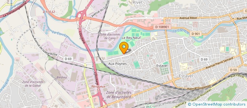 localisation de l'entreprise MADAME ODETTE MATHOU  BRIVE LA GAILLARDE