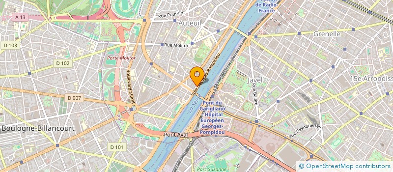 localisation de l'entreprise MADAME ODETTE MONNET à PARIS
